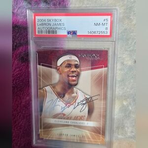 NBA Skybox LeBron James Autographics Card